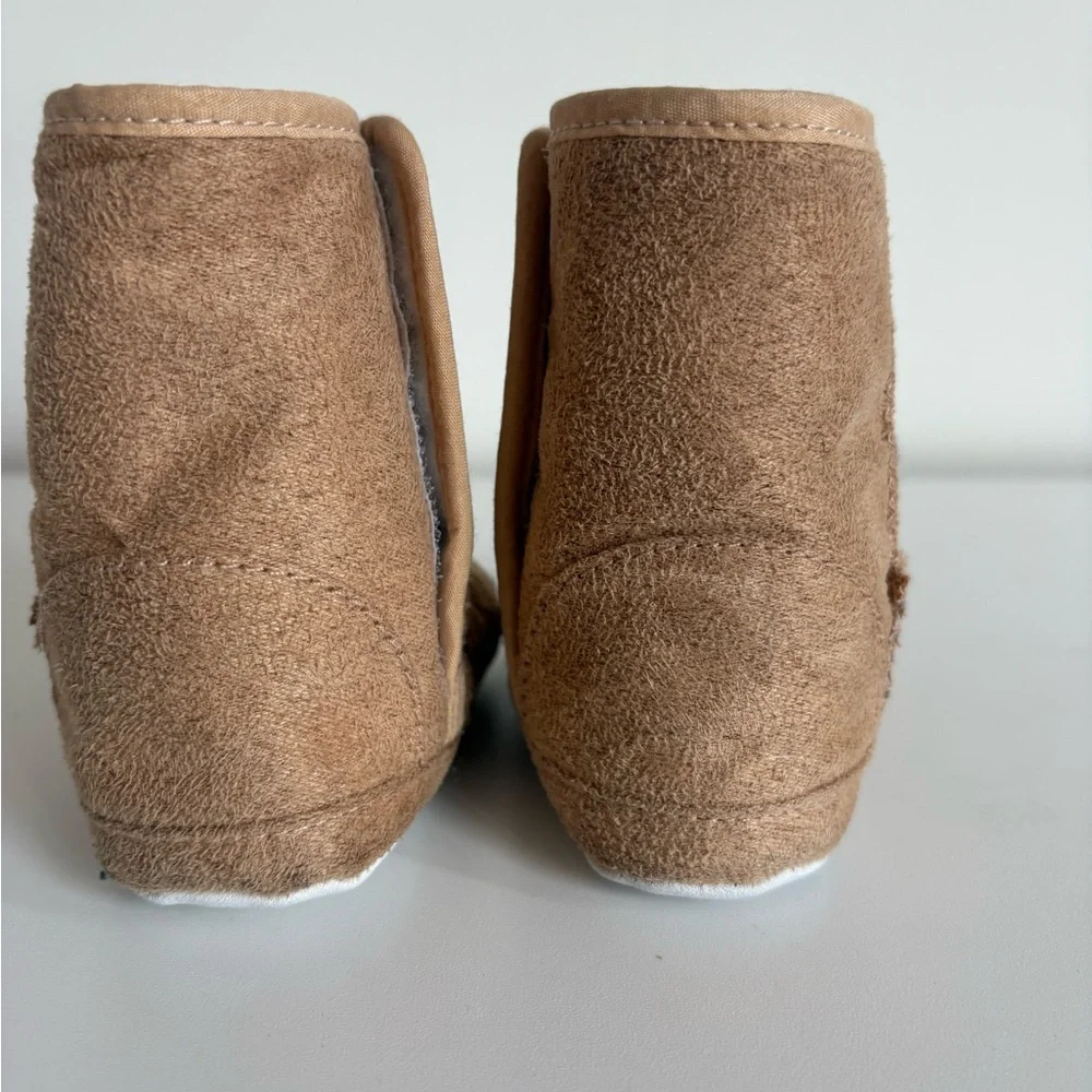 Kids Brown Suede-Look Booties